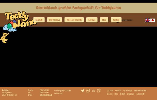 Vorschau von www.teddyland.de, Teddyland Rothenburg