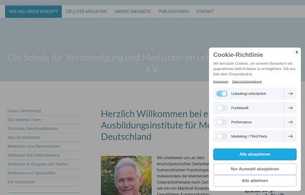 Vorschau von www.mediation-steyerberg.de, Schule für Verständigung und Mediation im Lebensgarten Steyerberg e.V.