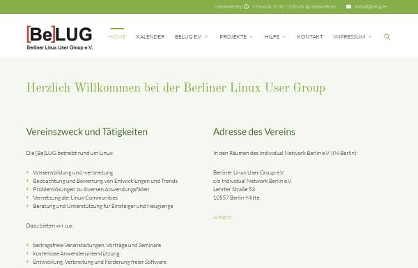 Vorschau von www.belug.de, Berliner Linux User Group e. V.