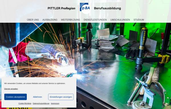 Vorschau von www.pba-online.de, Pittler Berufsausbildung GmbH