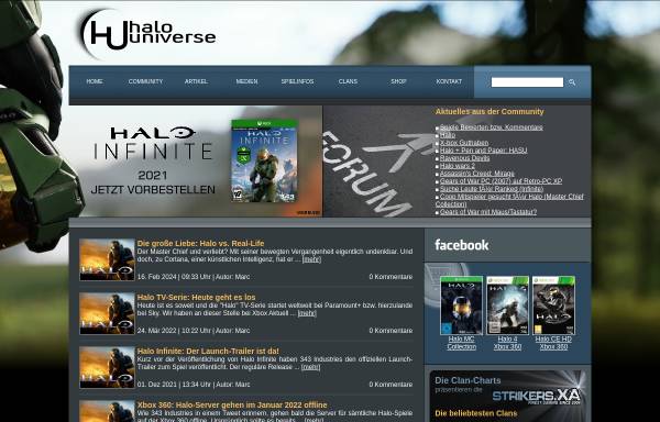 Vorschau von www.halouniverse.de, Halo Universe