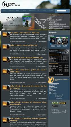 Vorschau der mobilen Webseite www.halouniverse.de, Halo Universe