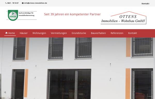 Vorschau von www.ottens-immobilien.de, Ottens Immobilien-Wohnbau GmbH