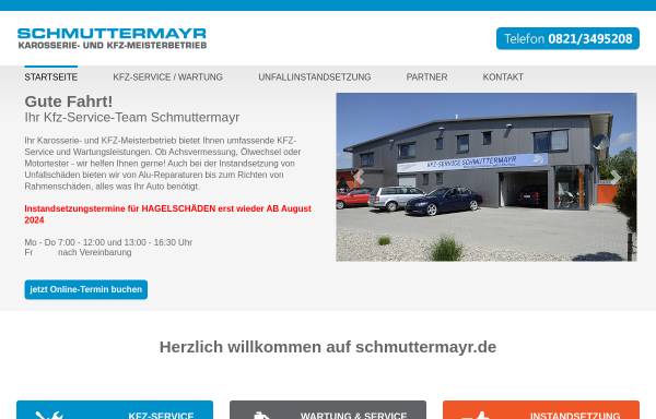 Vorschau von www.schmuttermayr.de, Schmuttermayr, KFZ Service