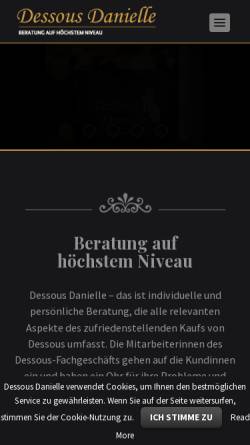 Vorschau der mobilen Webseite dessous-danielle.de, Dessous Danielle