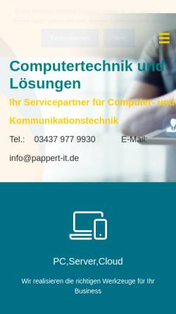Vorschau der mobilen Webseite ifs-pappert.de, IFS Pappert Systemhaus