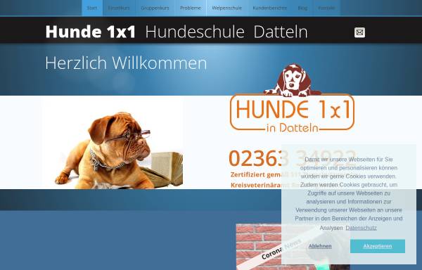Vorschau von www.hundeschule-backes.de, Ulrike Backes, Hundeschule für Halter und Hund