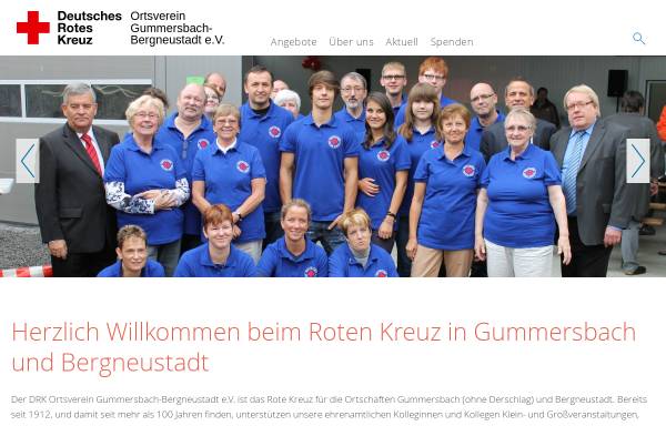 Vorschau von www.drk-gummersbach-bergneustadt.de, DRK Ortsverein Gummersbach-Bergneustadt e.V.