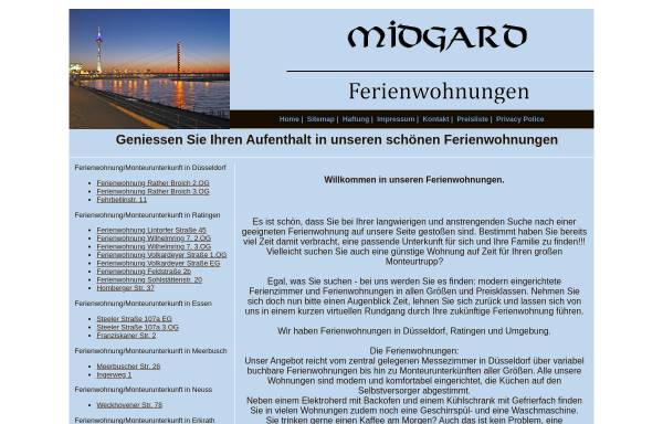 Vorschau von www.midgard-ferienwohnungen.de, Midgard Ferienwohnungen e.K.