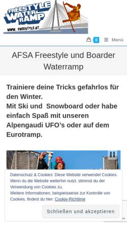 Vorschau der mobilen Webseite www.freestyle.at, Austrian Freestyle Skiing Association