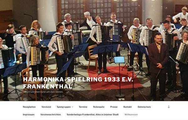 Vorschau von harmonika-spielring-frankenthal.de, Harmonika Spielring Frankenthal 1933 e.V.