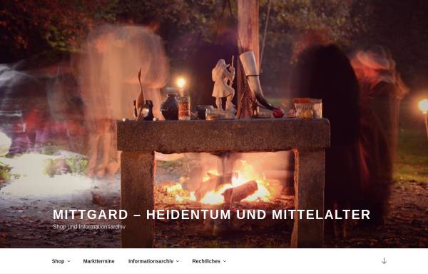 Vorschau von www.mittgard.de, Mittgard - Heidentum und Mittelalter