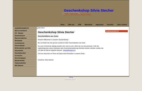 Vorschau von www.bintang.ch, Geschenkshop Silvia Stecher