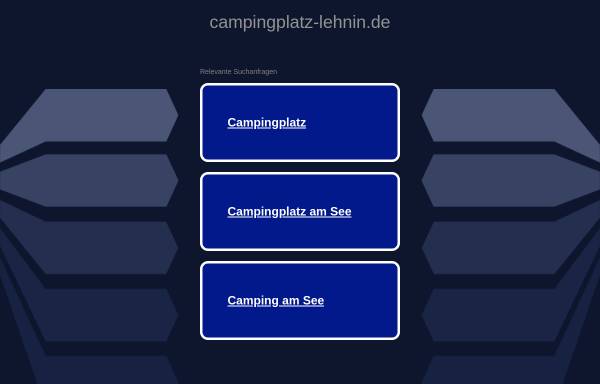 Vorschau von www.campingplatz-lehnin.de, Campingplatz Lehnin
