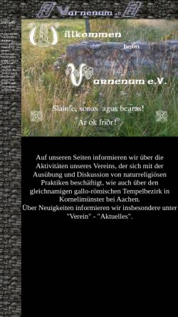 Vorschau der mobilen Webseite www.varnenum.de, Varnenum e.V.