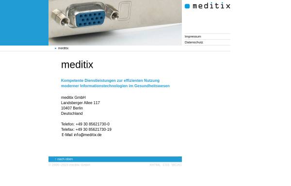 Vorschau von www.meditix.de, Meditix GmbH