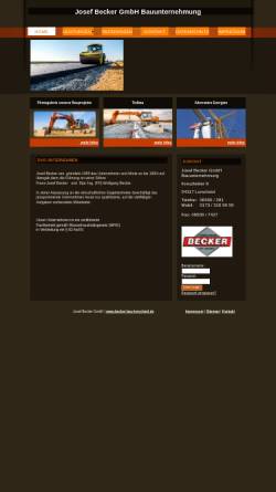 Vorschau der mobilen Webseite becker-bau-lorscheid.de, Becker Bauunternehmen