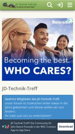 Vorschau der mobilen Webseite jd-technik-treff.de, JD Technik Treff