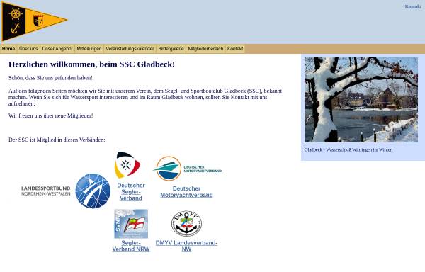 Vorschau von www.ssc-gladbeck.de, Segel- und Sportboot Club Gladbeck e. V.