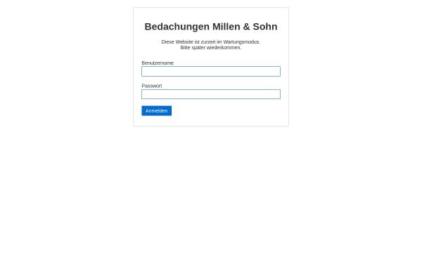 Vorschau von www.bedachungen-millen.de, Bedachungen Detlef Millen