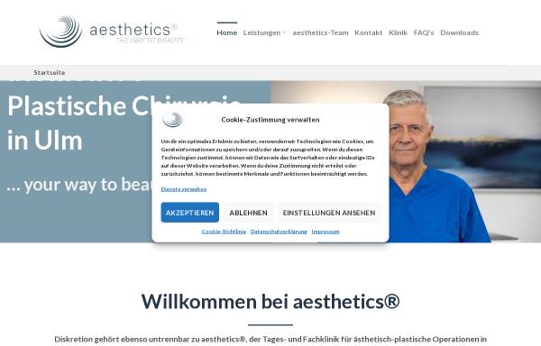 Vorschau von www.aesthetics-ulm.de, Aesthetics