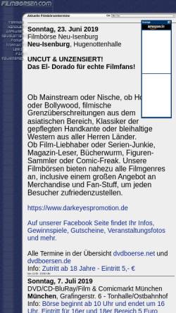 Vorschau der mobilen Webseite www.filmboersen.com, Filmbörsen.com