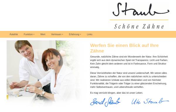Vorschau von www.staub-schoene-zaehne.de, Dentallabor Staub