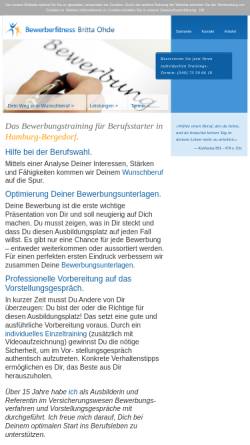 Vorschau der mobilen Webseite www.bewerberfitness.de, Naturheilpraxis Britta Heitmann