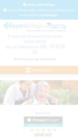 Vorschau der mobilen Webseite www.die-alternative-zum-pflegeheim.de, Die Alternative zum Pflegeheim, Michael Schröter