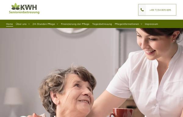 Vorschau von www.meine-pflegehilfe.de, KWH Seniorenbetreuung