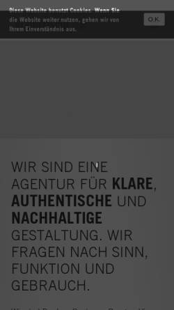 Vorschau der mobilen Webseite www.kleinefische.com, Kleinefische - Agentur für Gestaltung