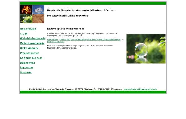 Vorschau von www.naturheilpraxis-weckerle.de, Naturheilpraxis Weckerle