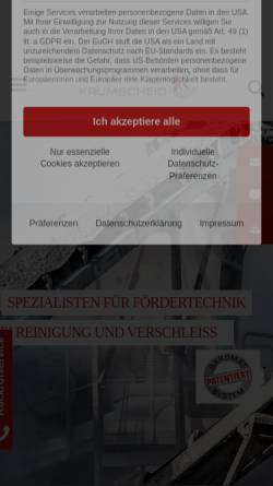 Vorschau der mobilen Webseite www.krumscheid.de, Maschinenbau Krumscheid GmbH