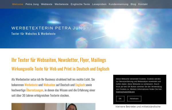 Vorschau von www.petrajung.net, Textworx Petra Jung