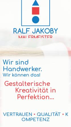 Vorschau der mobilen Webseite www.malerbetrieb-jakoby.de, Malerbetrieb Jakoby
