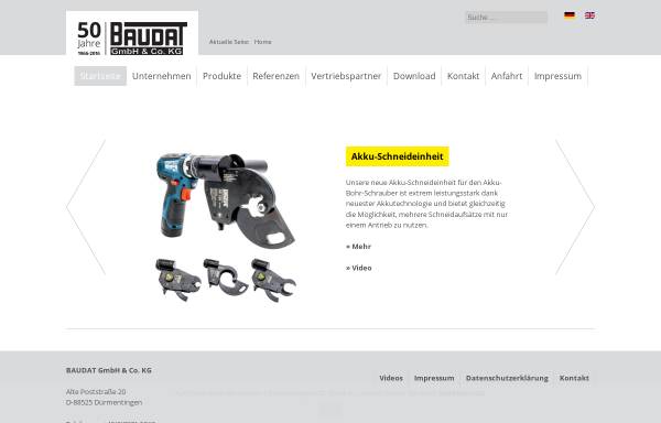Vorschau von www.baudat.de, Baudat GmbH & Co. KG