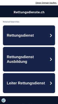 Vorschau der mobilen Webseite www.rettungsdienste.ch, Rettungsdienste.ch