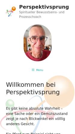 Vorschau der mobilen Webseite perspektivsprung.de, Reinhard Küster