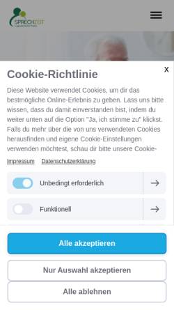 Vorschau der mobilen Webseite www.sprechzeit-muenchen.de, Sprechzeit