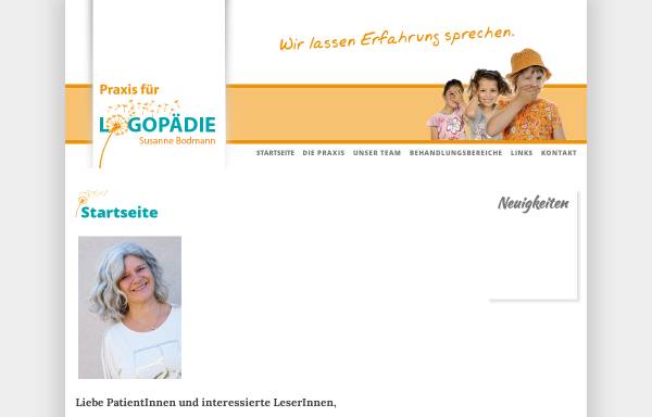 Vorschau von www.logopaedie-bodmann.de, Praxis für Logopädie Susanne Bodmann