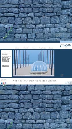 Vorschau der mobilen Webseite www.horn-messebau.com, Horn Messebau GmbH & Co. KG