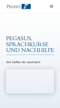 Vorschau der mobilen Webseite pegasus.bz.it, PEGASUS Nachhilfeinstitut