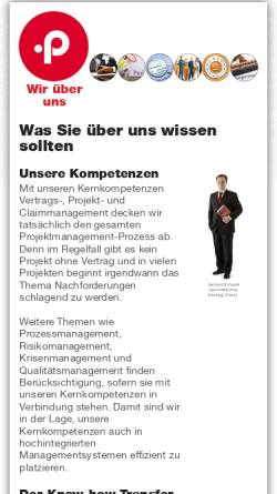 Vorschau der mobilen Webseite www.dasprojekt.at, Das.projekt Managementberatung GmbH
