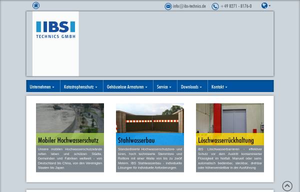 Vorschau von www.hochwasserschutz.de, IBS Planungs- und Vertriebsgesellschaft mbH