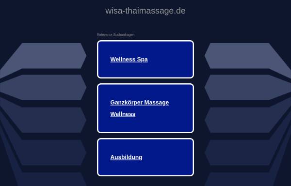 Vorschau von wisa-thaimassage.de, Wisa Thaimassage Berlin