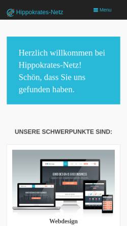 Vorschau der mobilen Webseite www.hippokrates-netz.de, Hippokrates-Netz - Peter Ansari