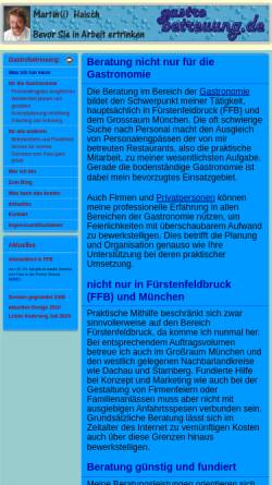 Vorschau der mobilen Webseite gastrobetreuung.de, Gastronomie-Betreuung Martin Haisch