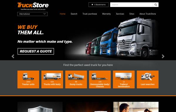 Vorschau von www.truckstore.com, TruckStore - Daimler AG