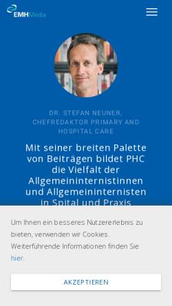 Vorschau der mobilen Webseite emh.ch, EMH Schweizerischer Ärzteverlag AG