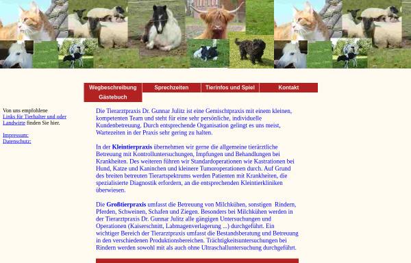 Vorschau von www.tierarzt-julitz.de, Tierarztpraxis Dr. Gunnar Julitz